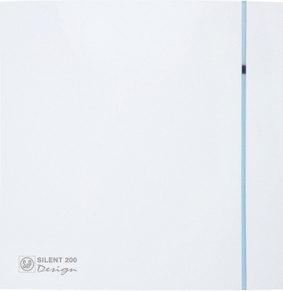 Вытяжной вентилятор Soler&Palau Silent 200 CRZ Design-3C 4 сменных полоски диаметр 120 мм, белый