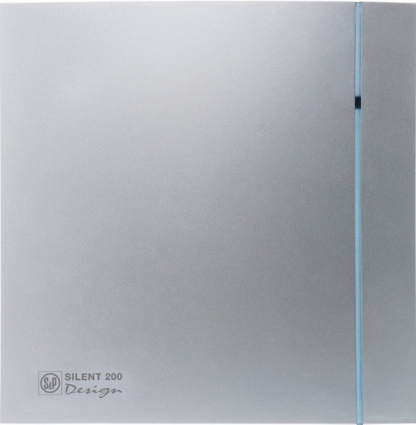 Вытяжной вентилятор Soler&Palau Silent 200 CHZ Design-3C silver 4 сменных полоски диаметр 120 мм, серый