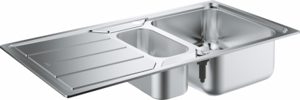 Мойка кухонная Grohe K500 31572SD0 матовая, прямоугольная, с крылом, 97x50 см