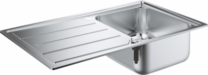 Мойка кухонная Grohe K500 31571SD0 матовая, прямоугольная, с крылом, 86x50 см