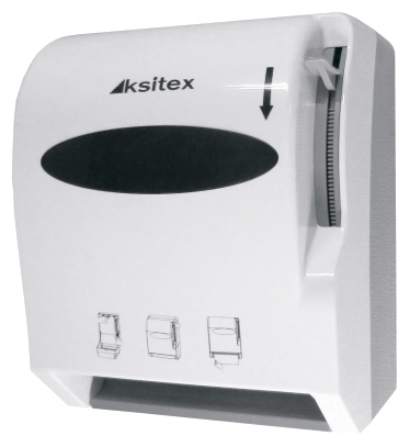 Диспенсер бумажных полотенец Ksitex AC1-13W механический, округлый, 26.5x22.5x33 см