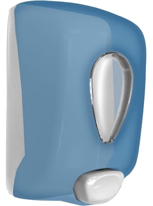 Диспенсер для мыла Nofer Classic 03036.Т механический, округлый, 13x9.5x21.5 см