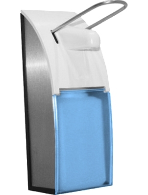 Диспенсер для мыла Nofer Maxclean 03013.S механический, прямоугольный, 9.5x18.5x26 см