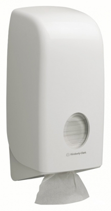 Диспенсер туалетной бумаги Kimberly-Clark Aquarius 6946 листовой механический, округлый, 16.9x12x33.8 см