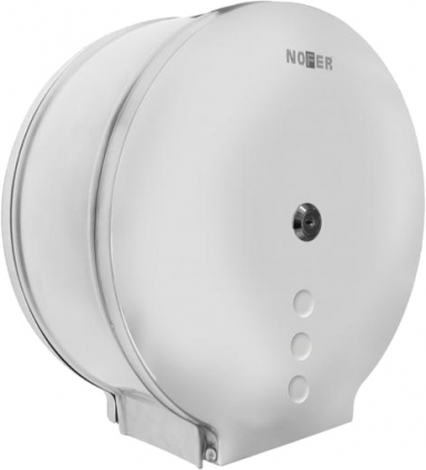 Диспенсер туалетной бумаги Nofer Inox 05006.B механический, круглый, 26.8x11.5x25.8 см