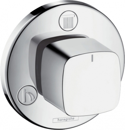 Переключатель потоков Hansgrohe Metris 31634000 на два потребителя, наружная часть, двухвентильный, хром