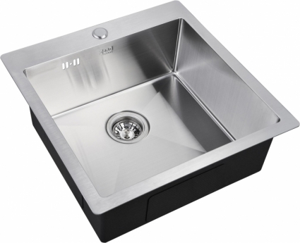 Мойка кухонная Zorg Inox R 5151 брашированная, квадратная, 51x51 см