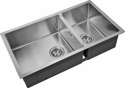Мойка кухонная Zorg Inox R 78-2-44 брашированная, прямоугольная, 78x44 см