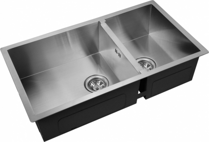 Мойка кухонная Zorg Inox X 78-2-44 брашированная, прямоугольная, 78x44 см