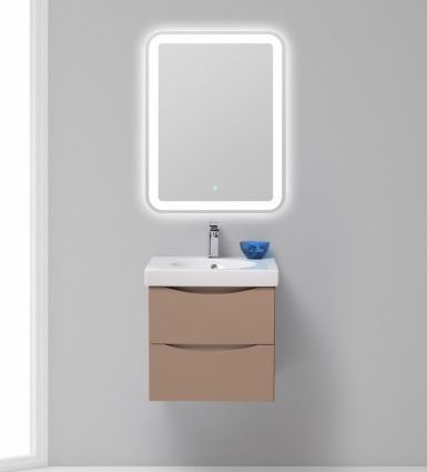 Мебель для ванной BelBagno Fly 50 cappuccino lucido подвесная, с ящиками
