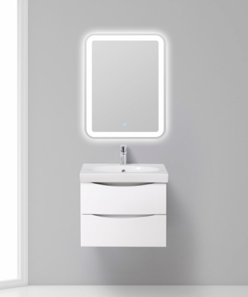 Мебель для ванной BelBagno Fly 60 bianco lucido подвесная, с ящиками