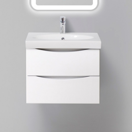 Тумба для комплекта BelBagno Fly 60 bianco lucido подвесная, с ящиками