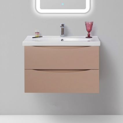 Тумба для комплекта BelBagno Fly 70 cappuccino lucido подвесная, с ящиками