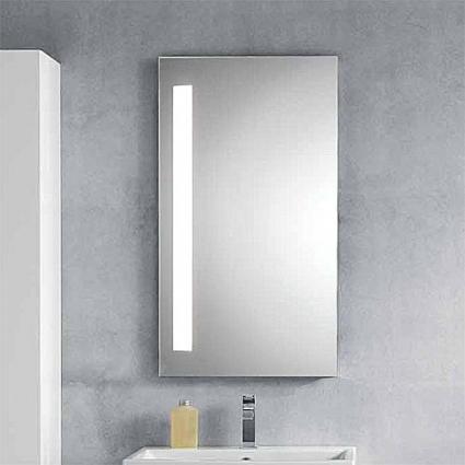 Зеркало Berloni Bagno SQ411 SX прямоугольное, левое, с подсветкой