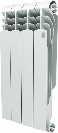 Радиатор биметаллический Royal Thermo Vittoria 500 4 секции на площадь 7 кв.м., белый, 32x8x56 см
