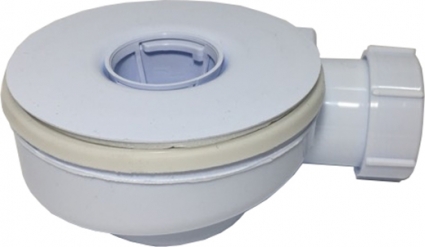 Сифон для поддона RGW Stone Tray S-35 белый, выпуск боковой