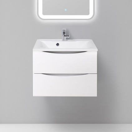Тумба для комплекта BelBagno Marino 65 bianco lucido подвесная, с ящиками