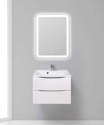 Мебель для ванной BelBagno Marino 65 bianco opaco подвесная, с ящиками