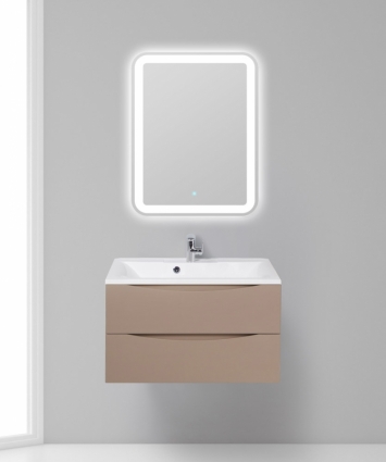 Мебель для ванной BelBagno Marino 80 capucino lucido подвесная, с ящиками