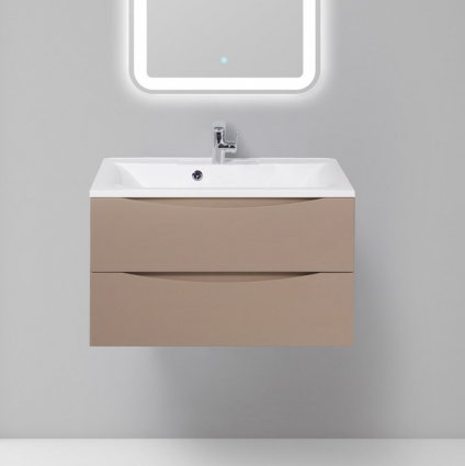 Тумба для комплекта BelBagno Marino 80 capucino lucido подвесная, с ящиками