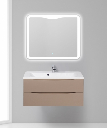Мебель для ванной BelBagno Marino 100 capucino lucido подвесная, с ящиками