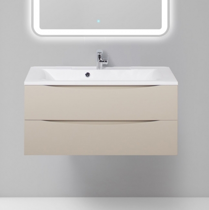 Тумба для комплекта BelBagno Marino 100 crema opaco подвесная, с ящиками