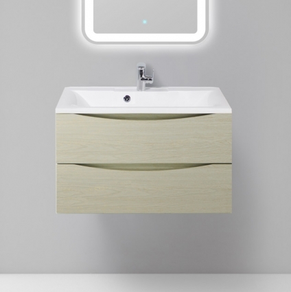Тумба с раковиной BelBagno Marino 80 patinato turchese, подвесная, с ящиками