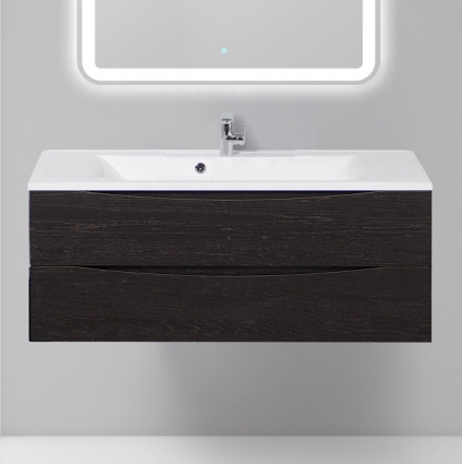 Тумба с раковиной BelBagno Marino 120 rovere cioccolato amaro, подвесная, с ящиками
