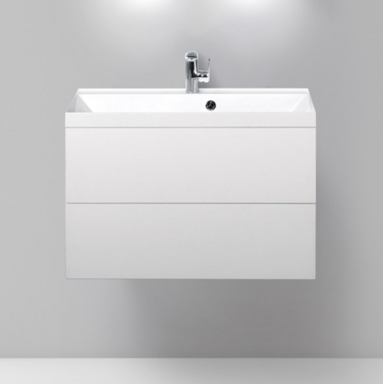 Тумба с раковиной BelBagno Regina 80 bianco opaco, подвесная, с ящиками