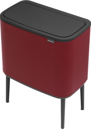 Мусорное ведро Brabantia Bo Touch Bin 316340 23 + 11 л цвет черный, напольное