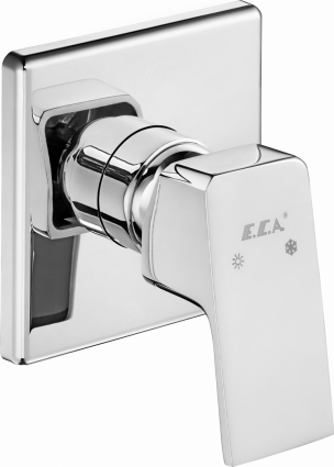 Смеситель E.C.A. Tiera 102152005 С ВНУТРЕННЕЙ ЧАСТЬЮ, для душа, однорычажный, хром