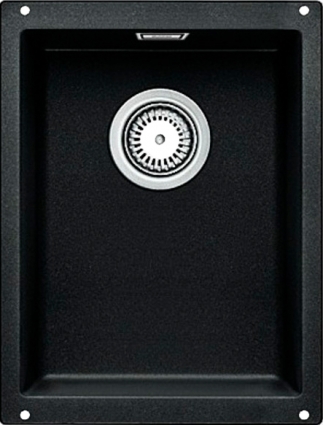 Мойка кухонная Blanco Subline 320-U антрацит матовая, прямоугольная, 35x46 см