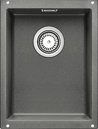 Мойка кухонная Blanco Subline 320-U алюметаллик матовая, прямоугольная, 35x46 см