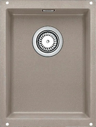 Мойка кухонная Blanco Subline 320-U серый беж матовая, прямоугольная, 35x46 см