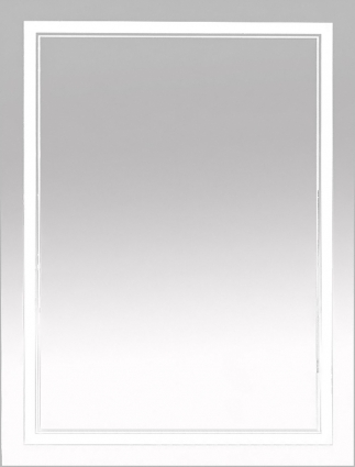Зеркало Misty Неон 2 LED 60x80, сенсор на корпусе, прямоугольное, с подсветкой