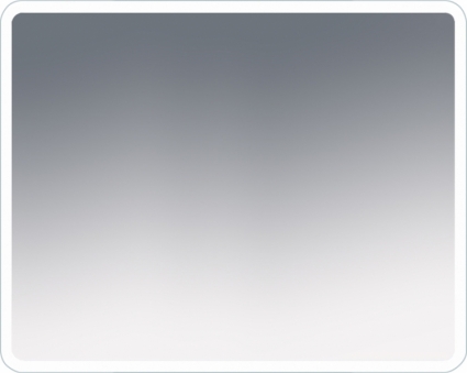 Зеркало Misty Неон 3 LED 100x80, сенсор на корпусе, прямоугольное, с подсветкой