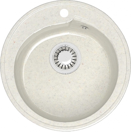 Мойка кухонная Marrbaxx Венди Z004Q007 хлопок глянцевая, круглая, 43.5x43.5 см