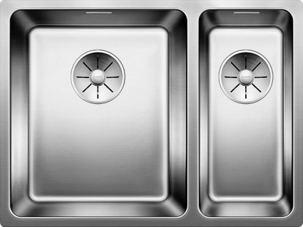 Мойка кухонная Blanco Andano340/180-U левая зеркальная, прямоугольная, 58.5x44 см
