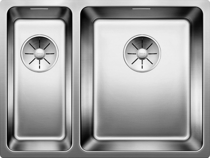 Мойка кухонная Blanco Andano340/180-U правая зеркальная, прямоугольная, 58.5x44 см