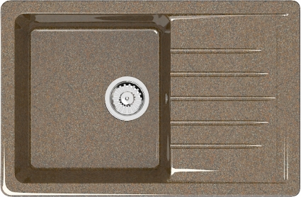 Мойка кухонная Marrbaxx Энди Z016Q009 терракот глянцевая, прямоугольная, 74x49 см
