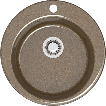 Мойка кухонная Marrbaxx Виктори Z030Q009 терракот глянцевая, круглая, 47.5x47.5 см
