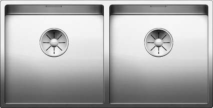 Мойка кухонная Blanco Claron 400/400-U зеркальная, прямоугольная, 86.5x44 см