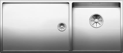 Мойка кухонная Blanco Claron 400/550-Т-U правая зеркальная, прямоугольная, 101.5x44 см