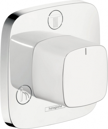 Переключатель потоков Hansgrohe PuraVida Trio/Quattro S 15937400 на два потребителя однорычажный,  в стиле hi-tech