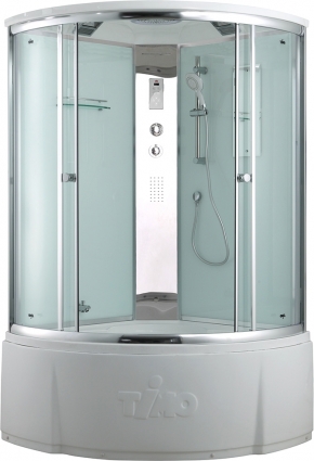 Душевая кабина Timo Comfort T-8825C четверть круга, поддон глубокий, с гидромассажем