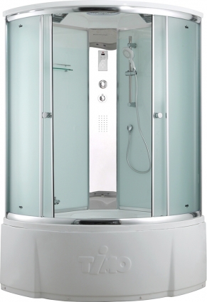 Душевой бокс Timo Comfort T-8855F четверть круга, стекло матовое, с гидромассажем