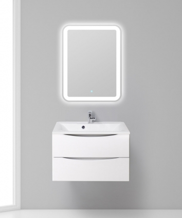 Мебель для ванной BelBagno Marino 75 bianco lucido подвесная, с ящиками