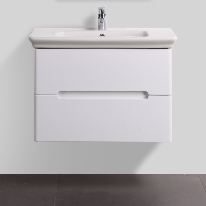 Тумба с раковиной BelBagno Torino 60 bianco lucido, подвесная, с ящиками