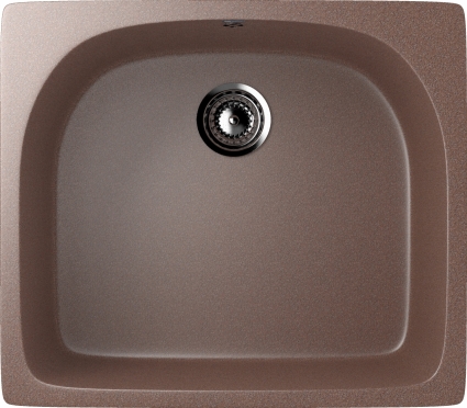 Мойка кухонная Ulgran U-408-307 терракотовая матовая, прямоугольная, 59x51 см