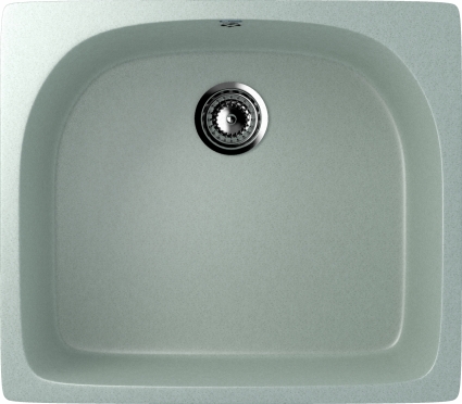 Мойка кухонная Ulgran U-408-303 салатовая матовая, прямоугольная, 59x51 см